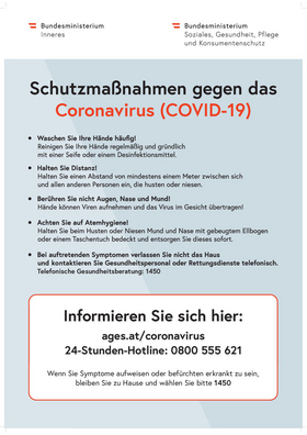 Schutzmaßnahmen gegen Covid-19